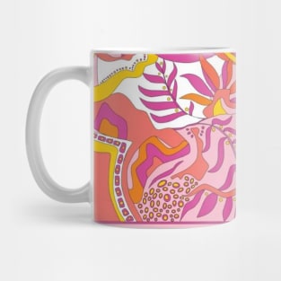 Abstract Floral Mug